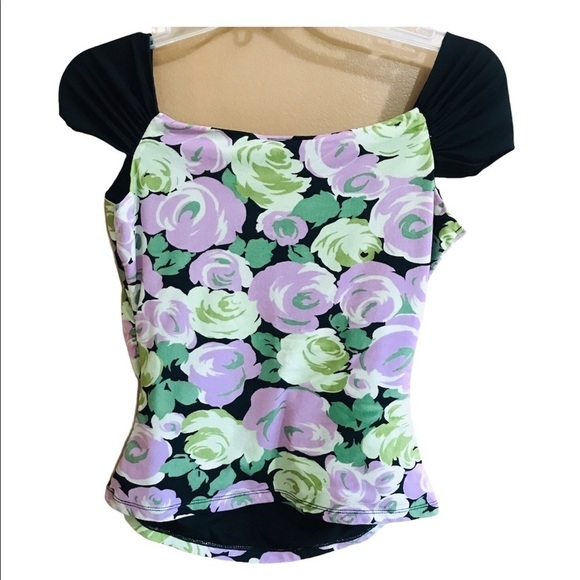 I.N.C International Concepts Floral Blouse Size M - Picture 4 of 13